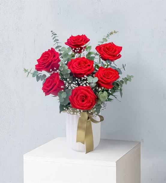 Aşkın Ritmi 7 Kırmızı Gül ve Okaliptüs-thumb-3