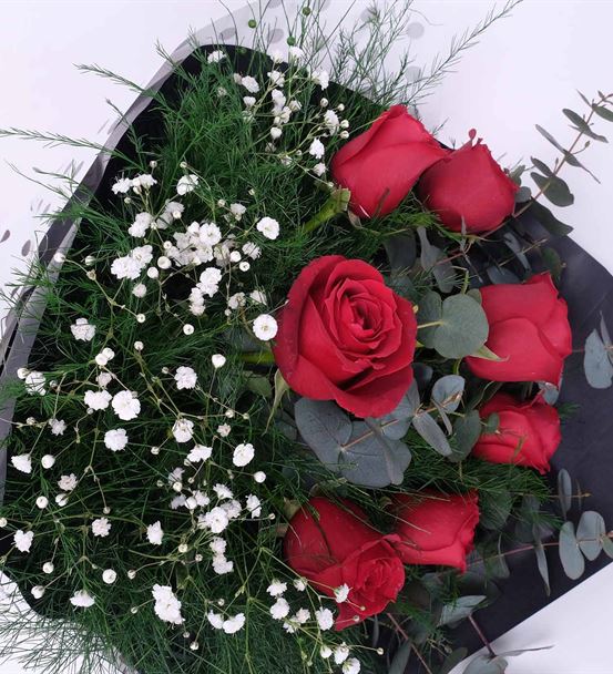 Aşkın Tarifi 7 Kırmızı Gül Çiçek Buketi-thumb-1