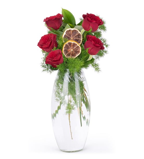 Carignan Serisi 5 States of Kırmızı Gül Aranjmanı