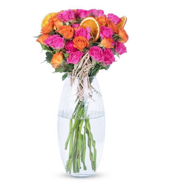 Carignan Serisi Mixed Turuncu Pembe Çardak Güller