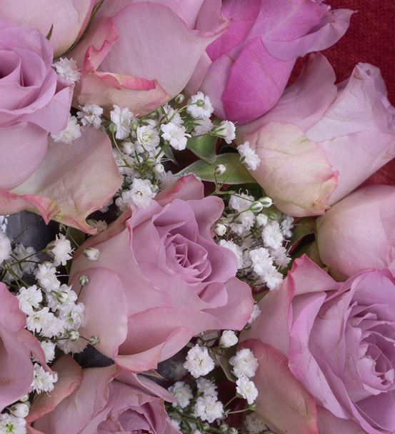 Lovable Kalpli Lilarenk Gül Tasarım Buketi-thumb-1