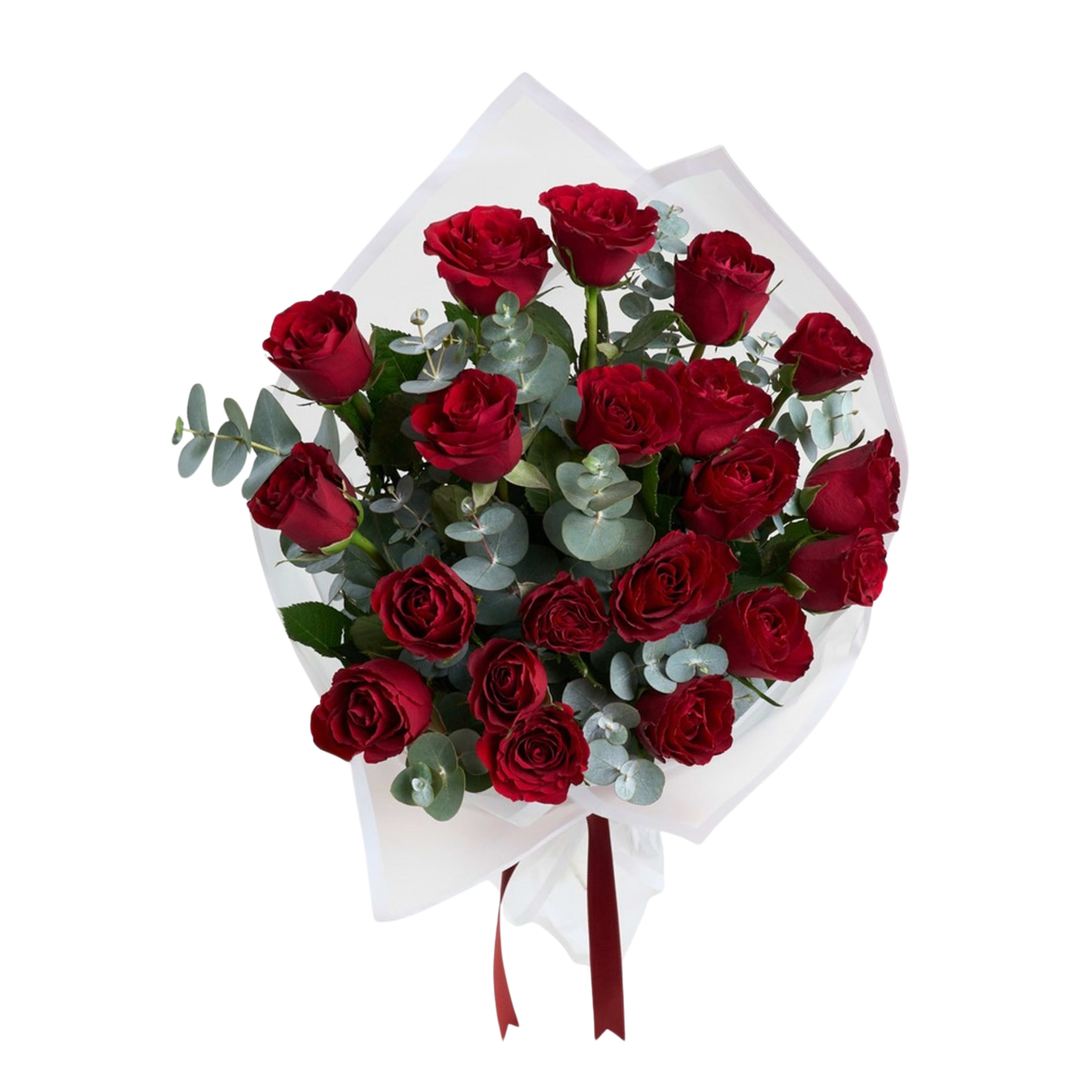 20 Kırmızı Gül Buketi