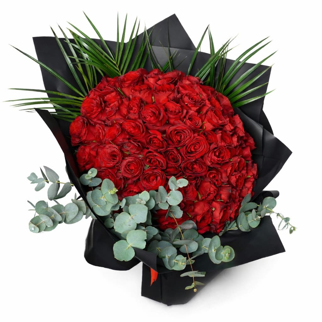 101'li Kırmızı Gül Buketi