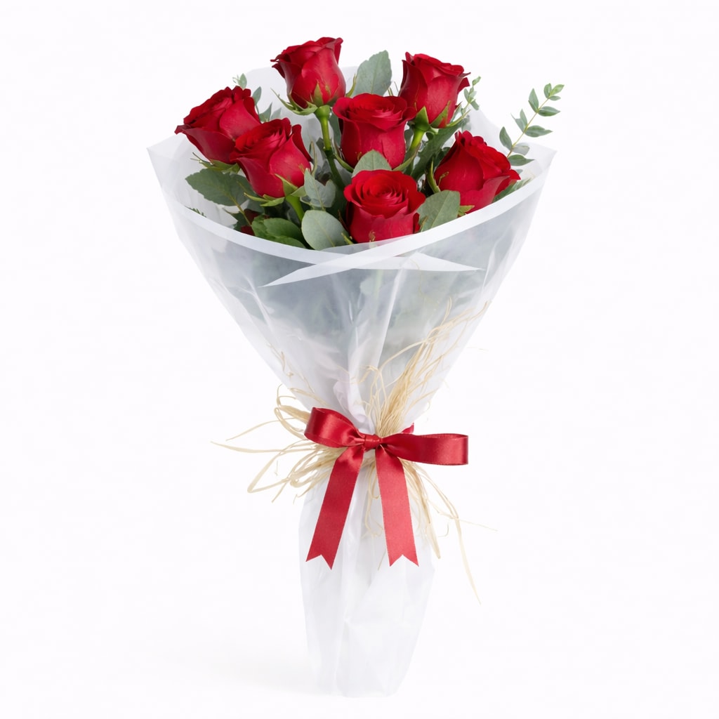 7'li Kırmızı Gül Buketi