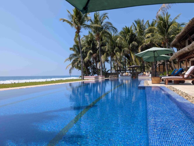 Casa Emelina outdoor living palapa Puerto Escondido