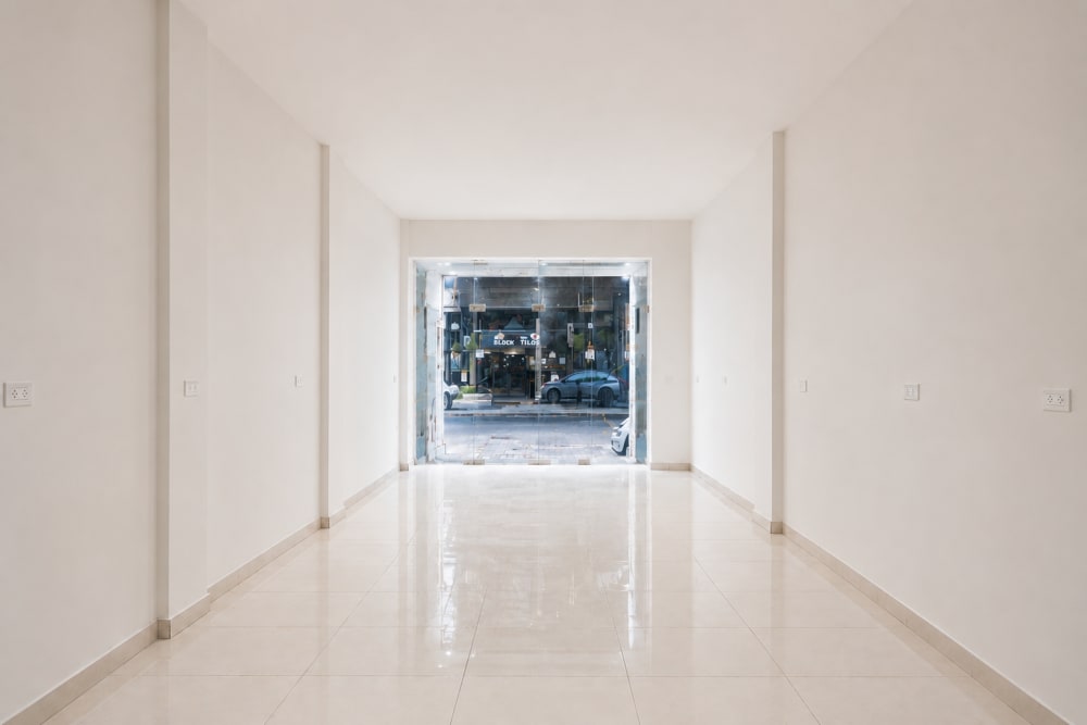 Plain space before interior design renovation