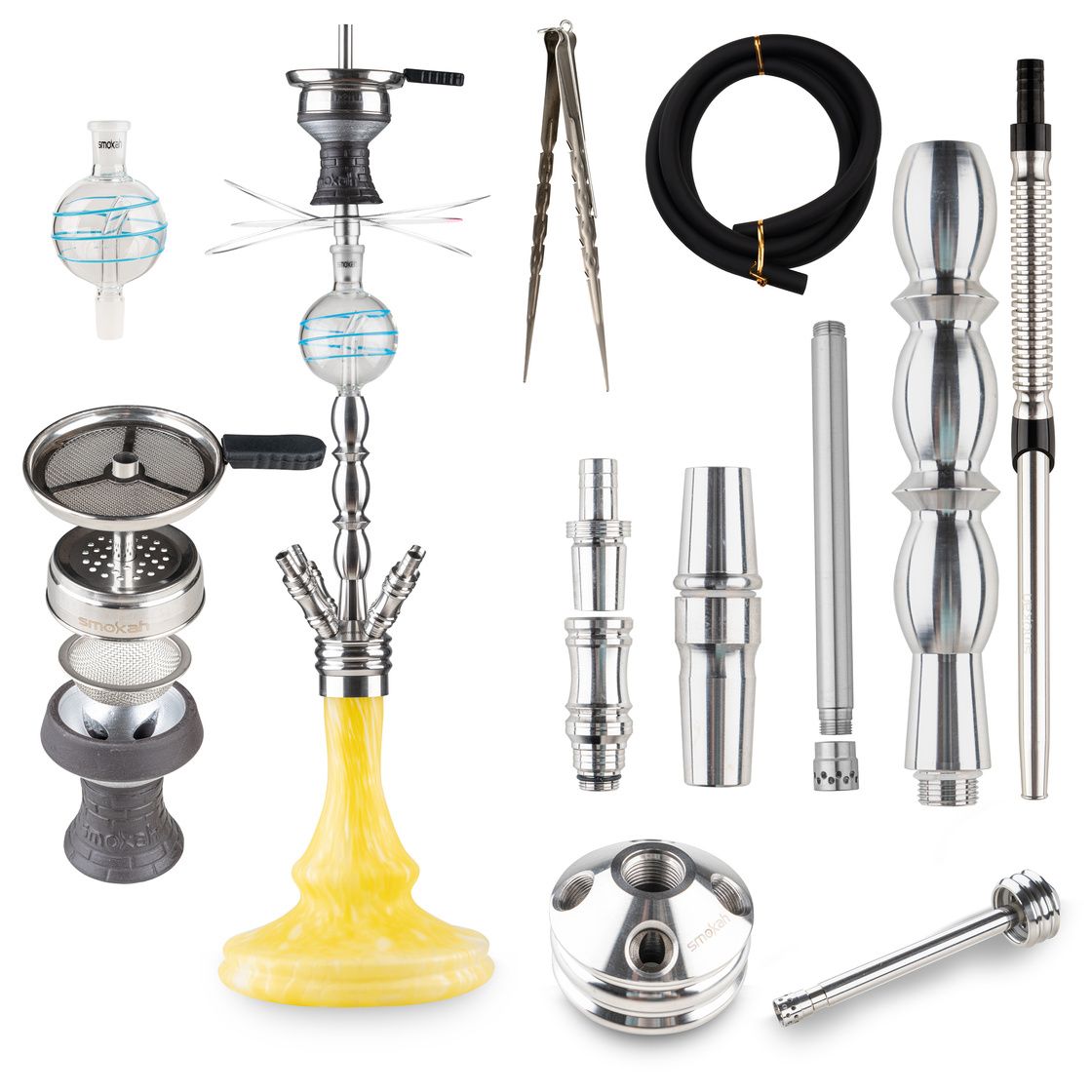 Smokah Blade Edelstahl Shisha Yellow Bowl