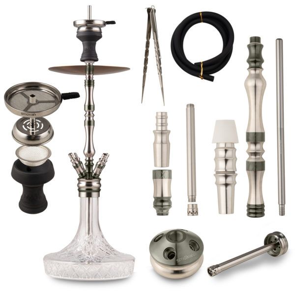 Smokah Royal Edelstahl Shisha black