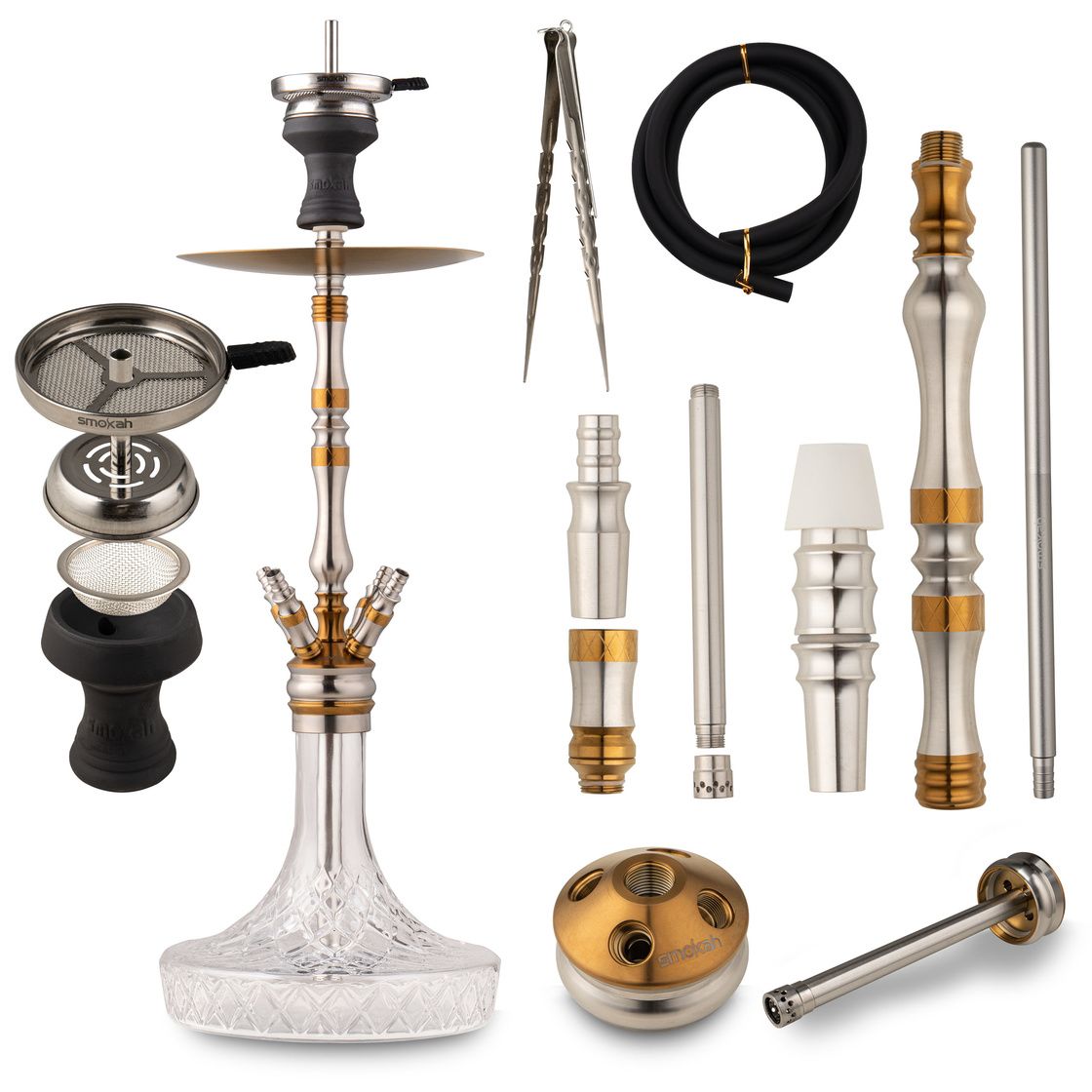Smokah Royal Edelstahl Shisha Gold