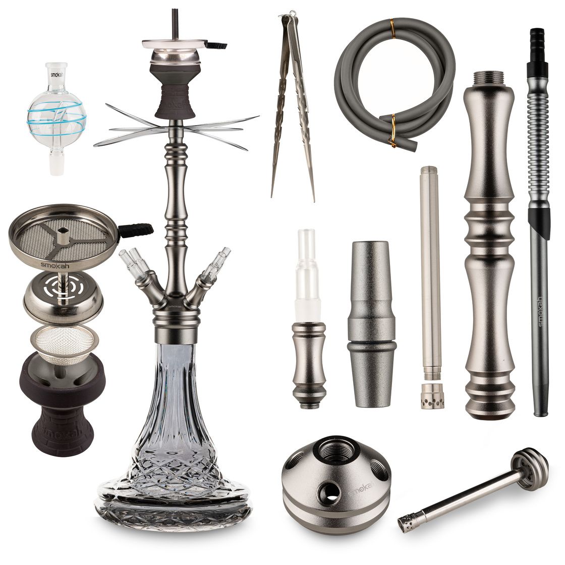 Smokah Shisha AIR SHIFT – Matt Dunkel Grau