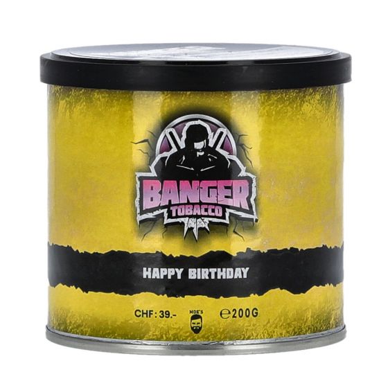 BANGER SHISHA TABAK – HAPPY BIRTHDAY 200G Exotische Früchte, Zitrone