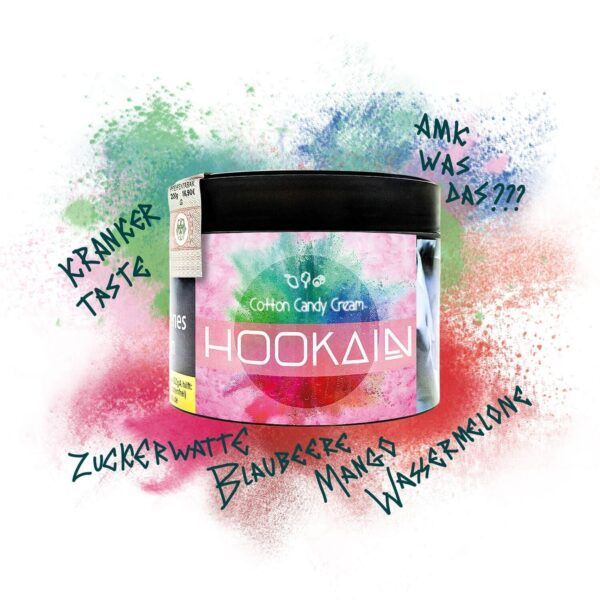 Hookain Shisha Tabak – Cotton Candy Cream (200g)
