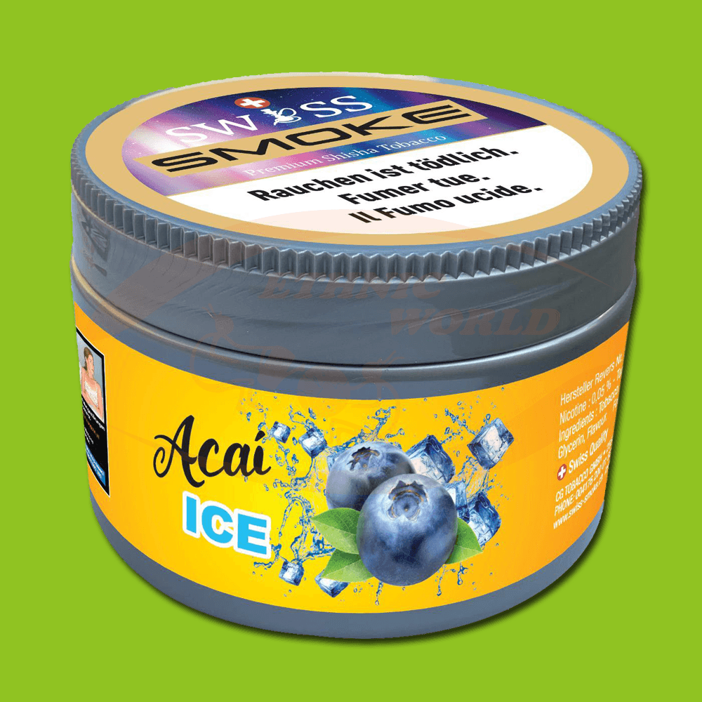 Swiss Smoke Shisha Tabak – Acai Ice (200g)