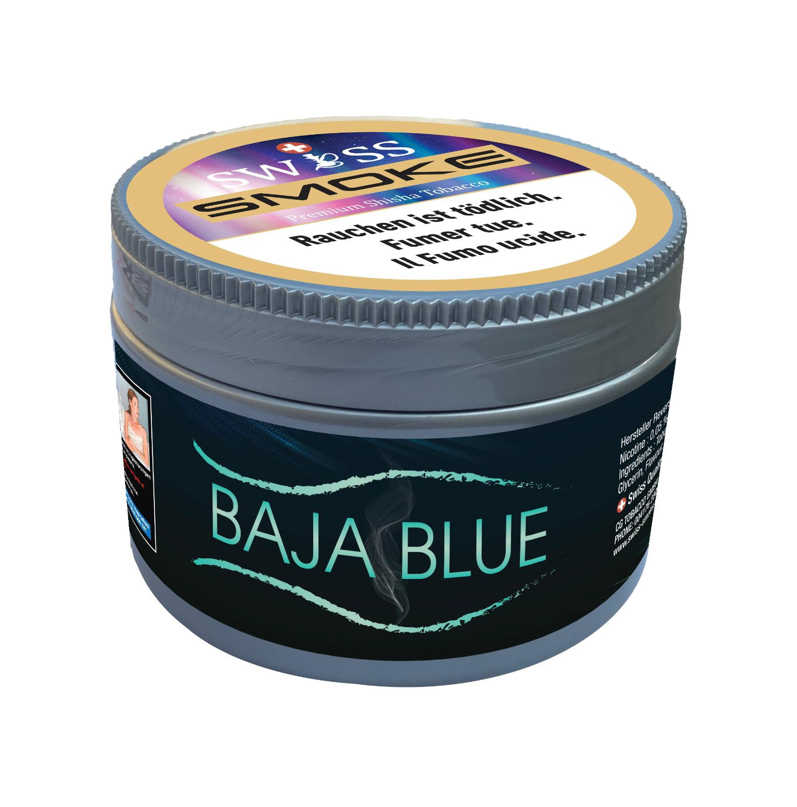 Swiss Smoke Shisha Tabak – Baaja Blue (200g)