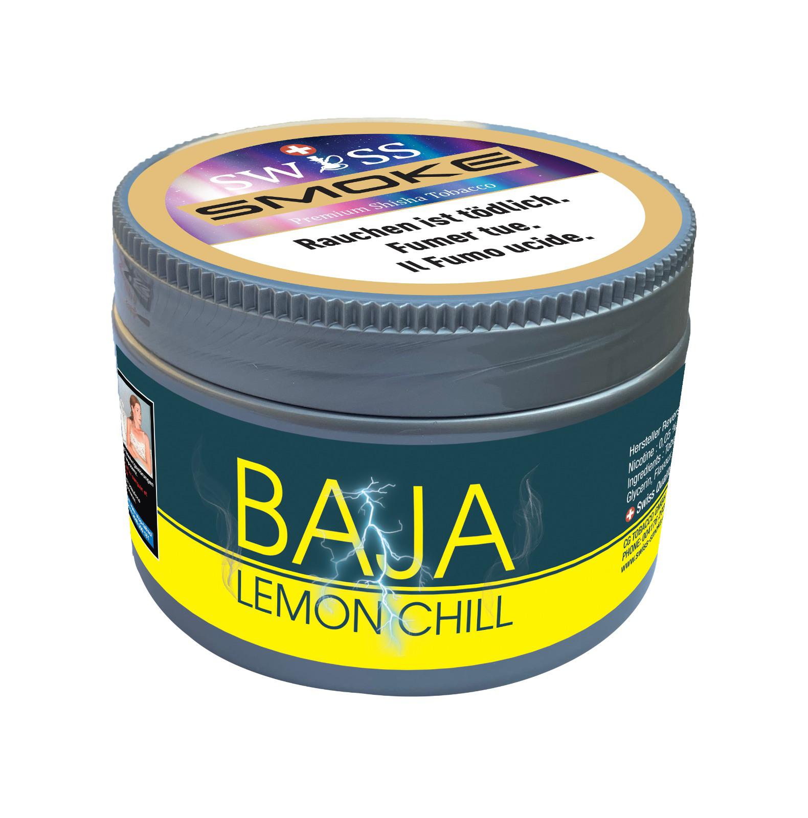 Swiss Smoke Shisha Tabak – Baja Lemon Chill (200g)