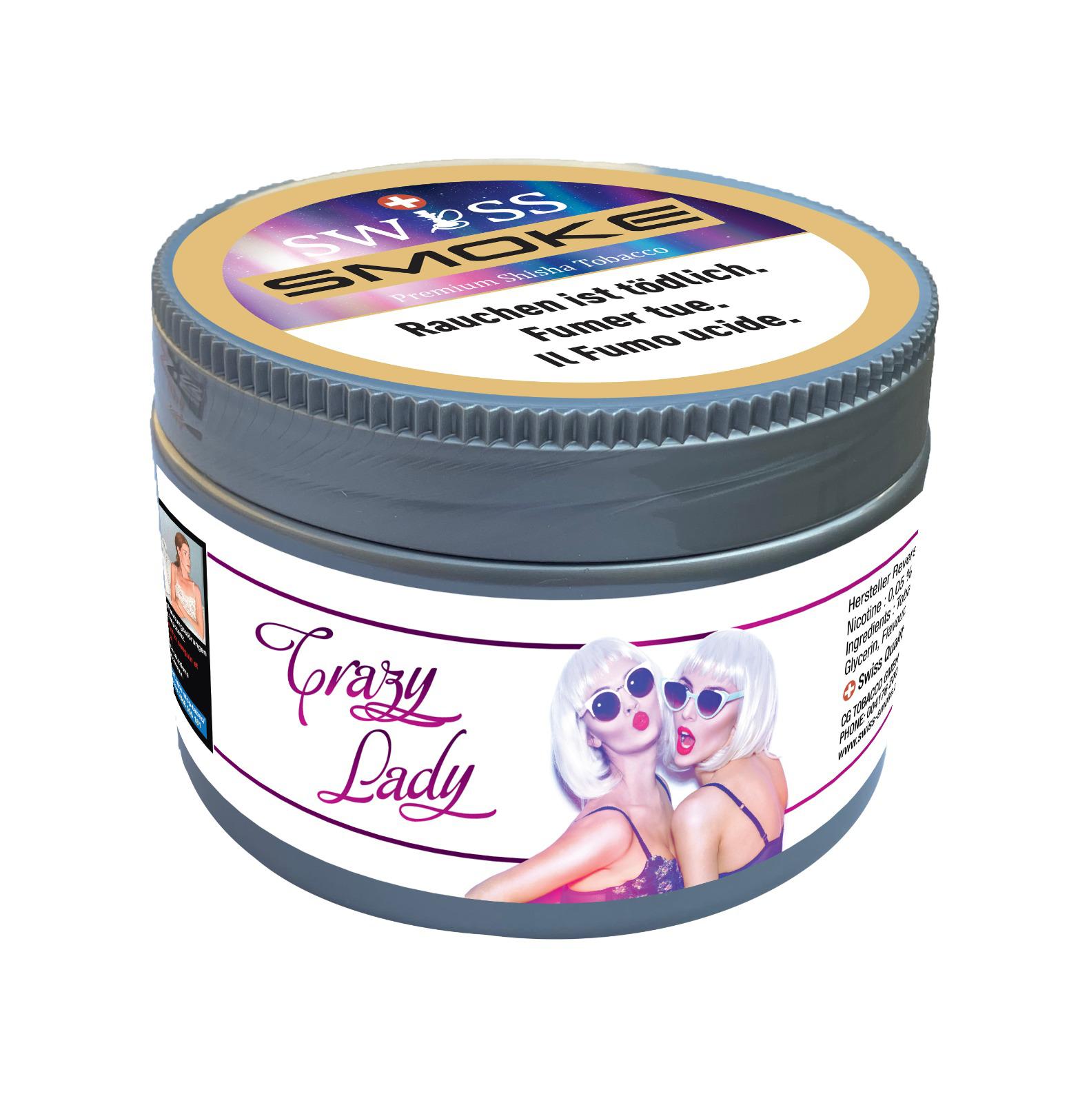 Swiss Smoke Shisha Tabak – Crazy Lady (200g)