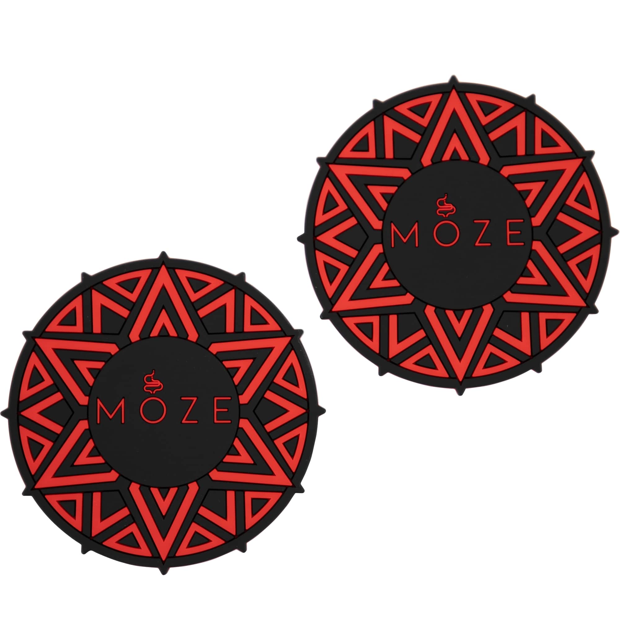 Moze Getränkuntersetzer (2er Set) – Red