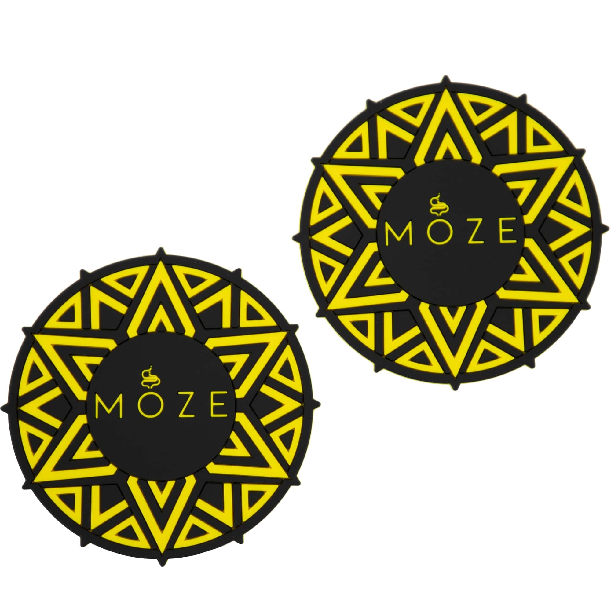 Moze Getränkuntersetzer (2er Set) – Yellow