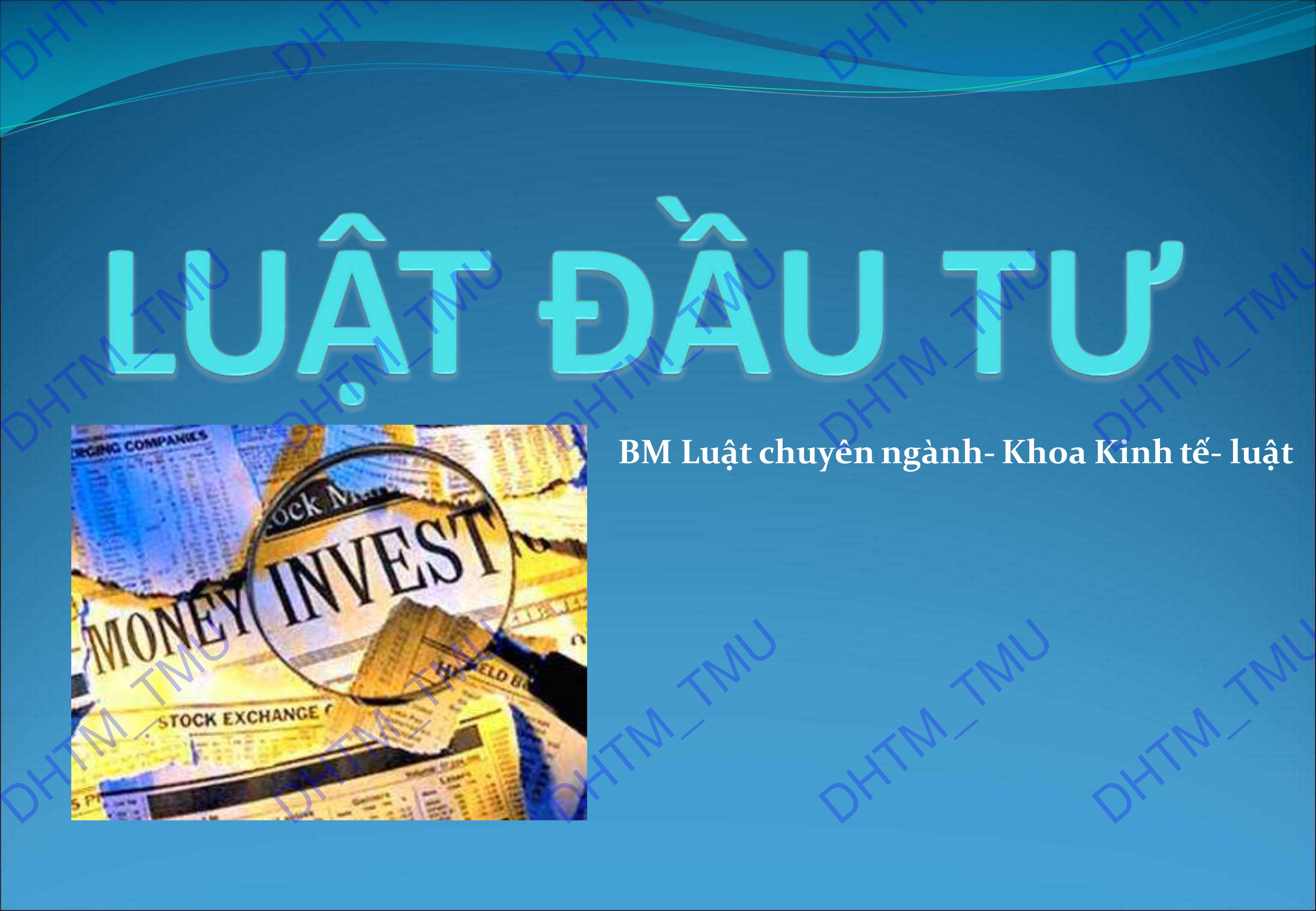 Luật đầu tư