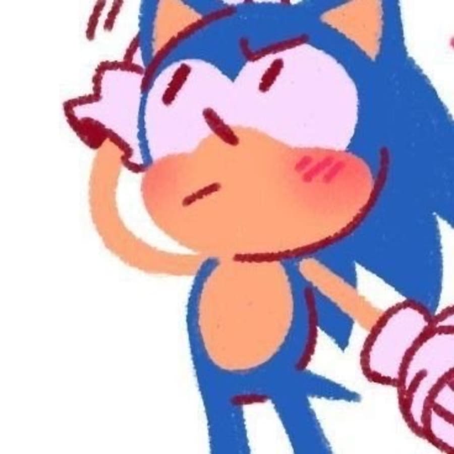 Cartoons matching profile picture pair titled “Amy Sonic Chibi Pair”, left side