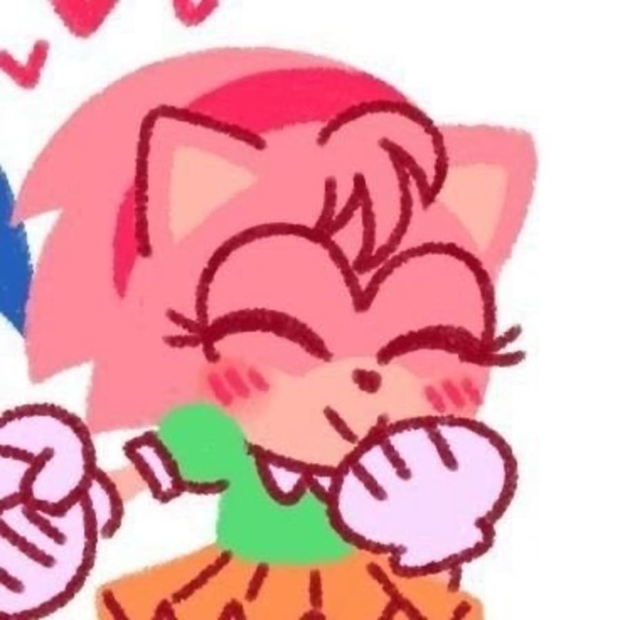 Cartoons matching profile picture pair titled “Amy Sonic Chibi Pair”, right side