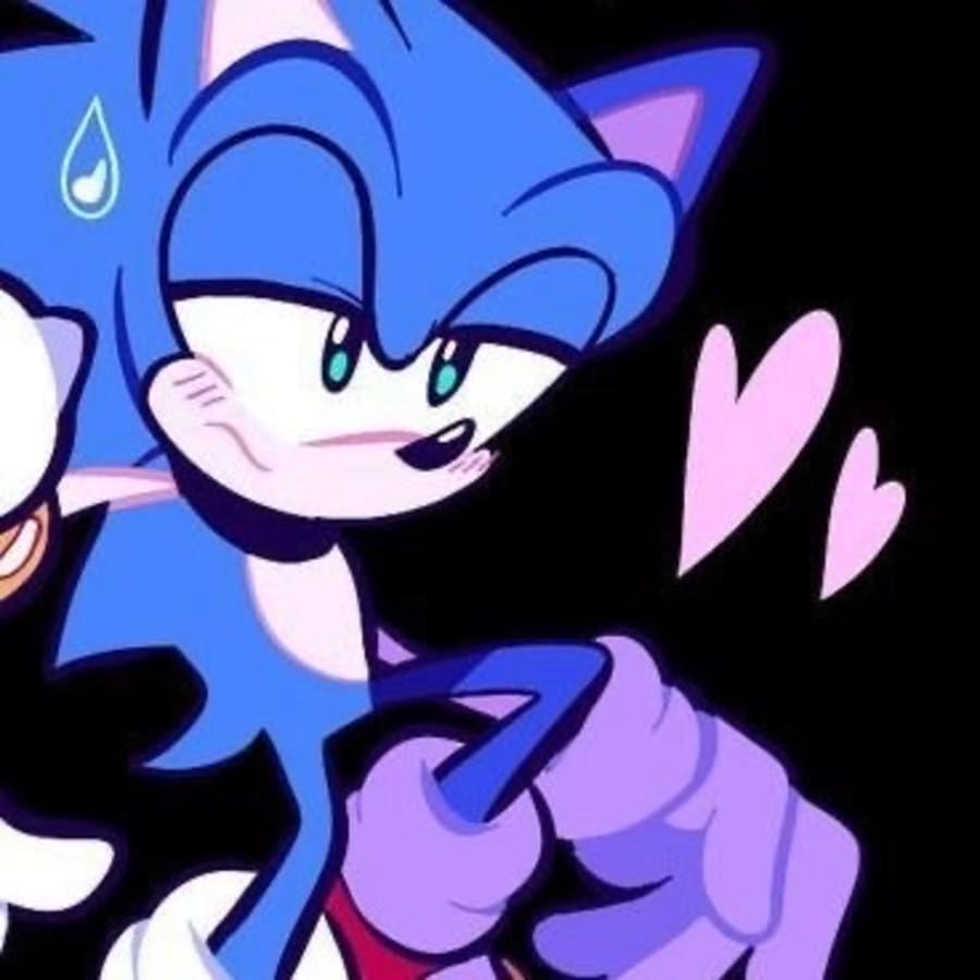 Cartoons matching profile picture pair titled “Amy Sonic Pair”, right side