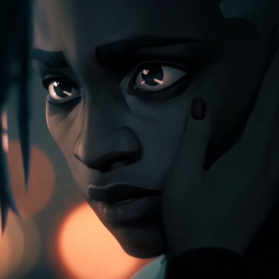 Cartoons matching profile picture pair titled “Ekko Jinx Closeup Pair”, right side