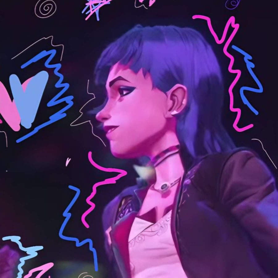 Cartoons matching profile picture pair titled “Jinx Ekko Pair”, right side