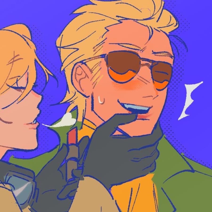 Games matching profile picture pair titled “Kazuhira Lipstick Pair”, right side
