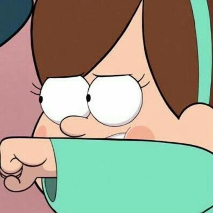 Cartoons matching profile picture pair titled “Mabel Dipper Fistbump Pair”, right side