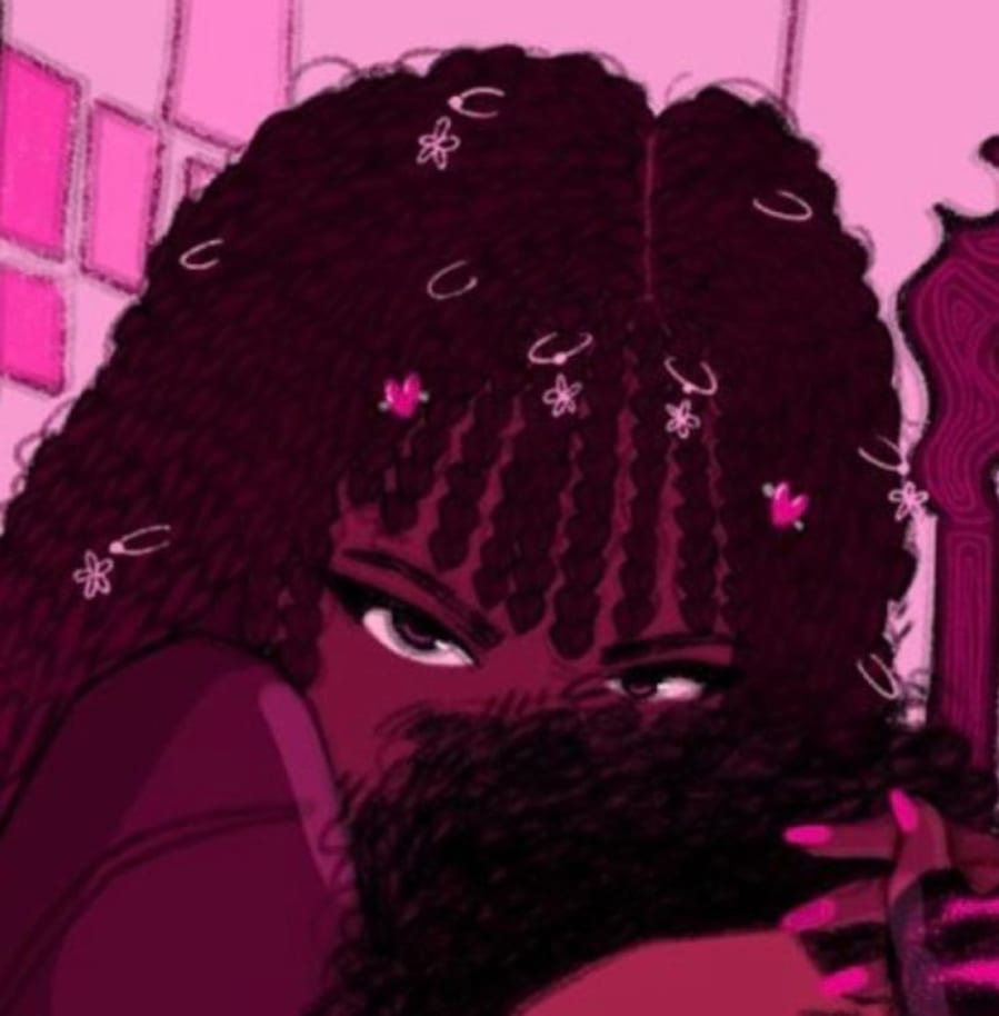 Anime matching profile picture pair titled “Pinkcozycouple Pair”, left side