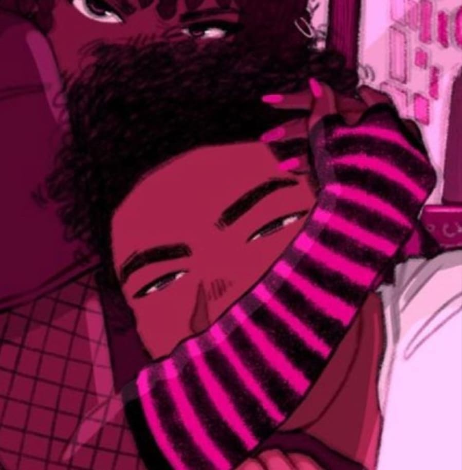 Anime matching profile picture pair titled “Pinkcozycouple Pair”, right side