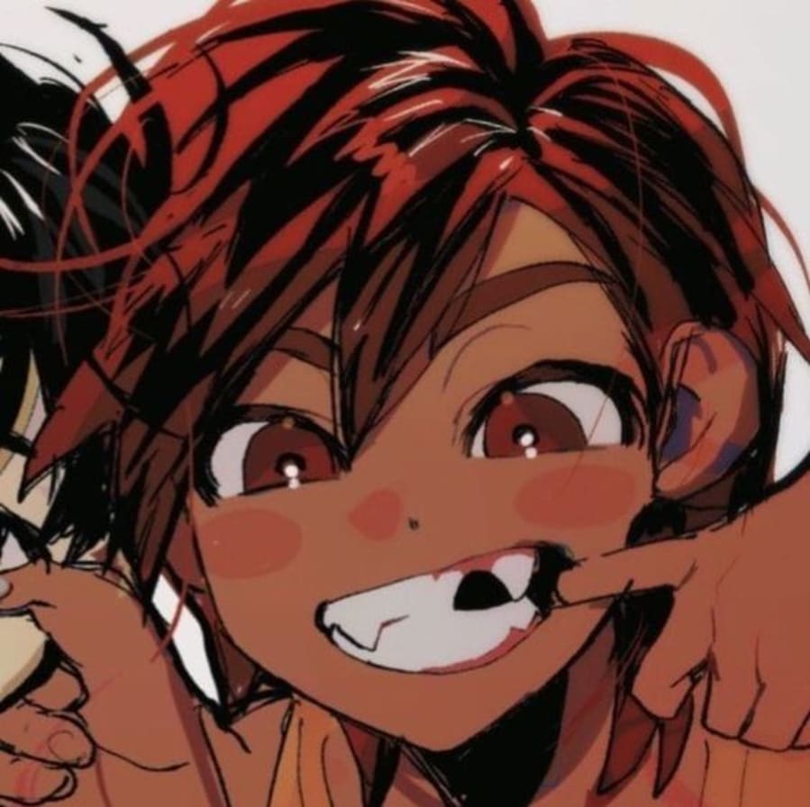 Anime matching profile picture pair titled “Playfulfang Kids Pair”, right side