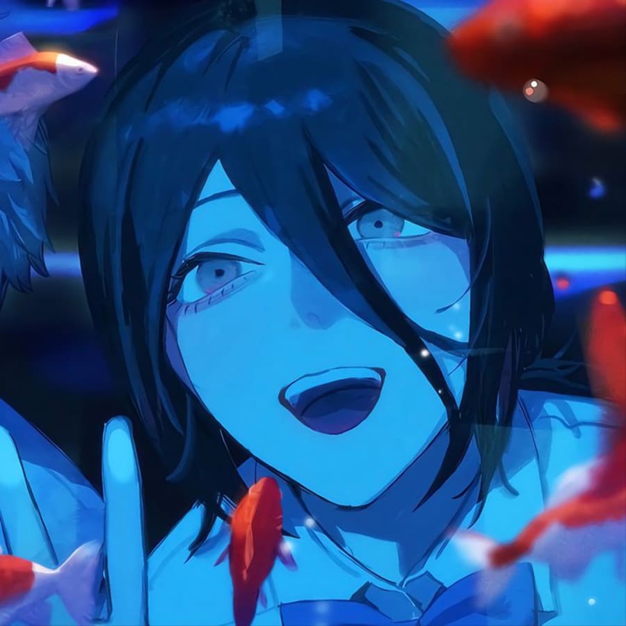 Anime matching profile picture pair titled “Reze Denji Pair”, right side