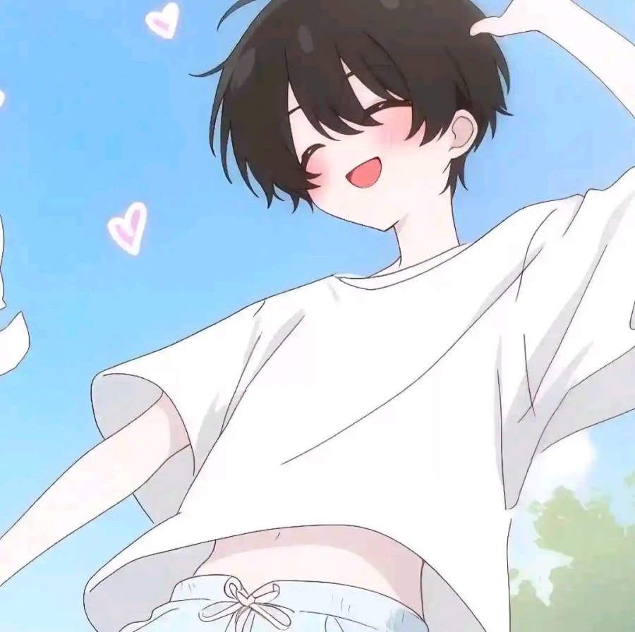 Anime matching profile picture pair titled “Shizuku Haru Pair”, right side