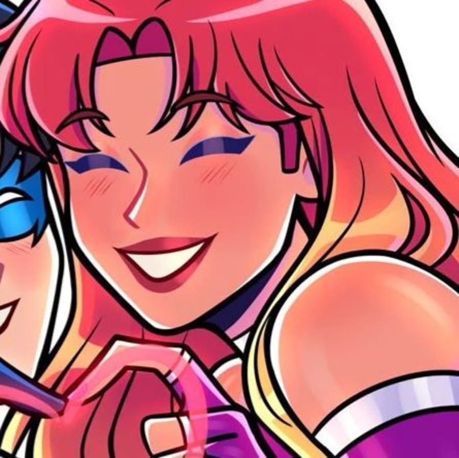 Cartoons matching profile picture pair titled “Starfire Nightwing Pair”, right side