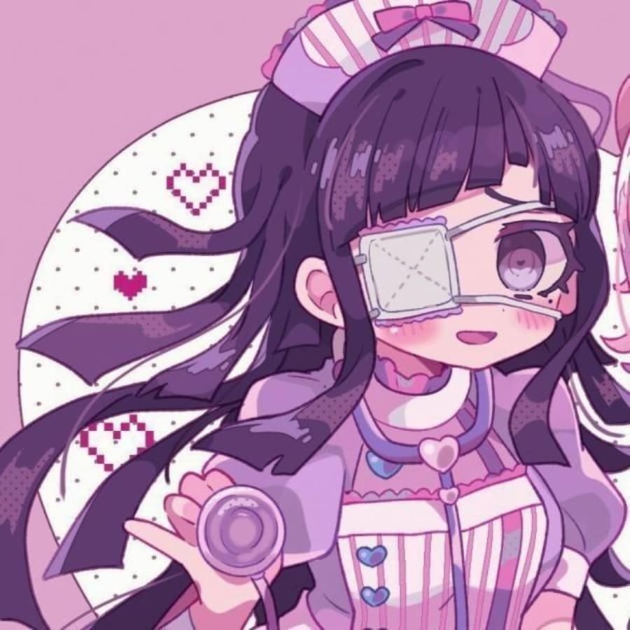 Anime matching profile picture pair titled “Tsumiki And Nanami Pair”, left side