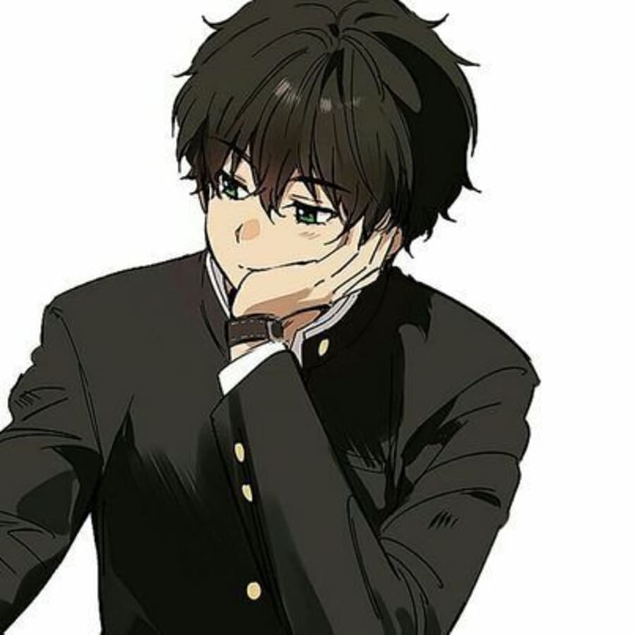 Anime matching profile picture pair titled “Anime Cheek Grab Pair”, right side