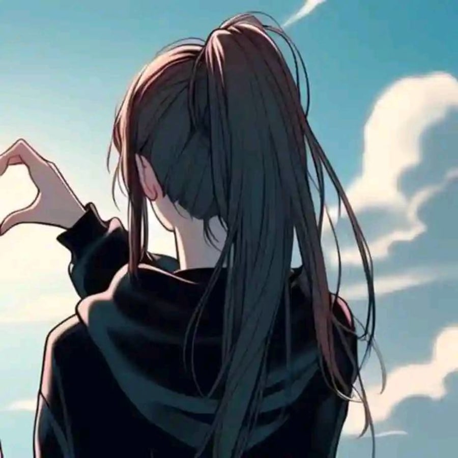 Anime matching profile picture pair titled “Anime Heart Pair”, right side