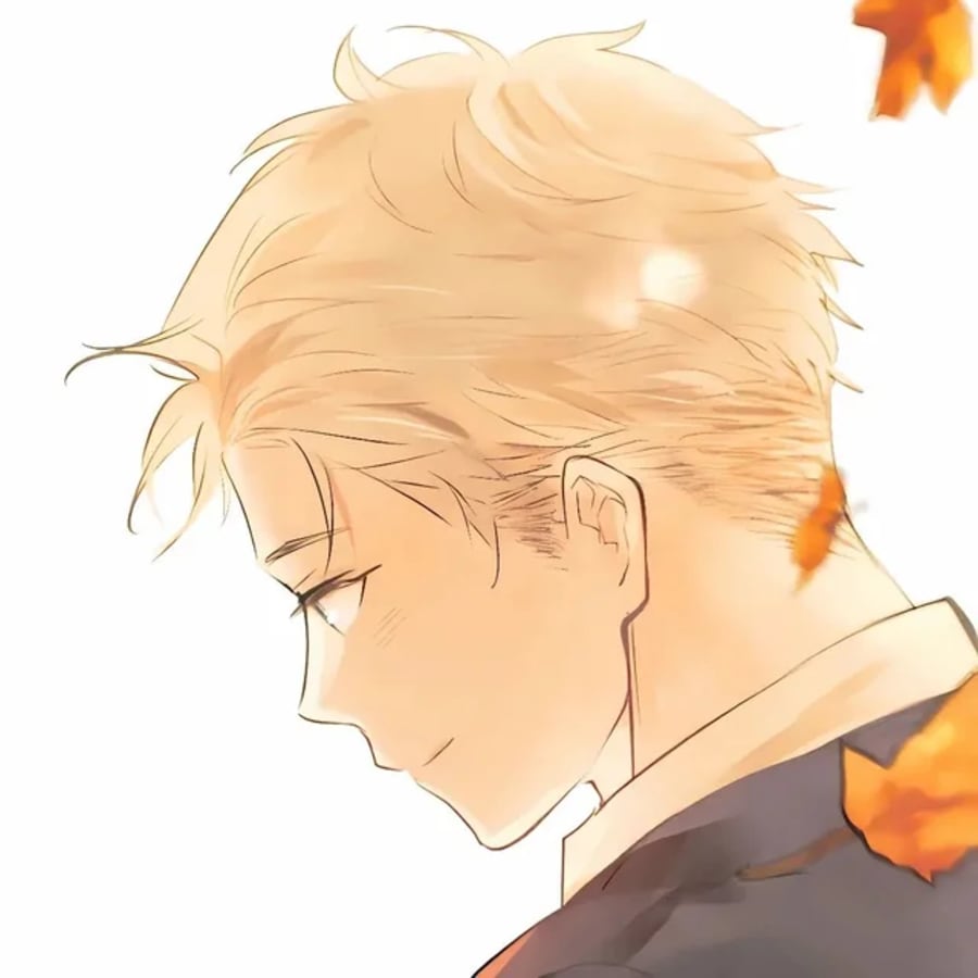 Anime matching profile picture pair titled “Autumn Crush Pair”, right side