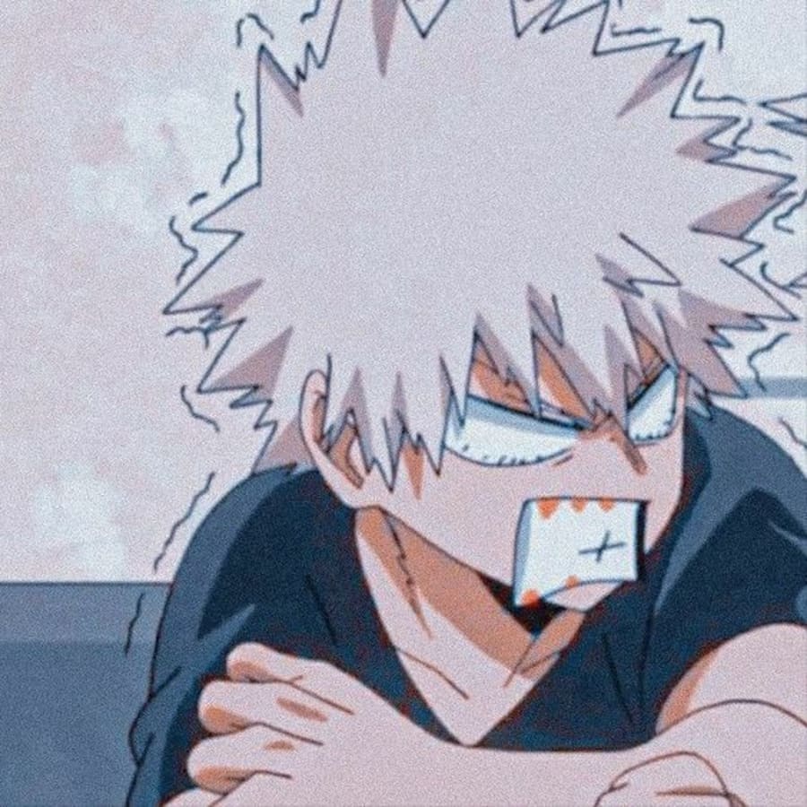 Anime matching profile picture pair titled “Baku Mom Pair”, left side