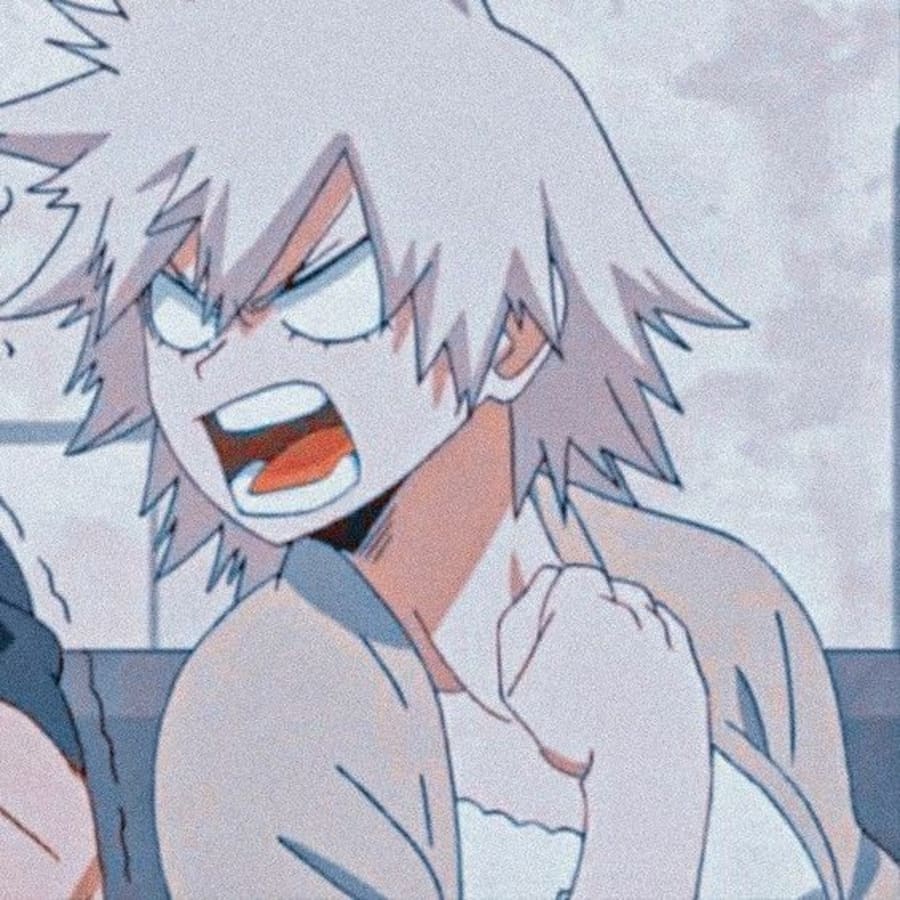 Anime matching profile picture pair titled “Baku Mom Pair”, right side