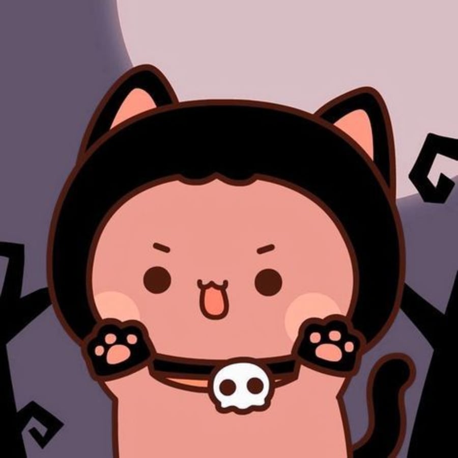 Cute matching profile picture pair titled “Bears Halloween Pair”, right side