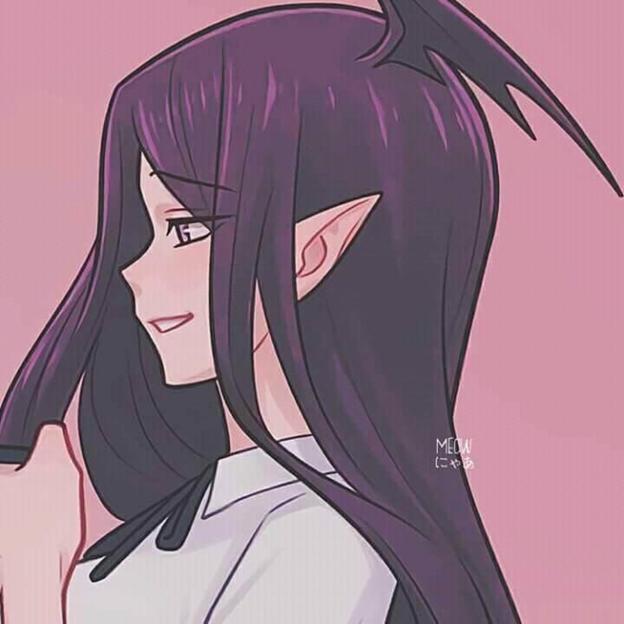 Anime matching profile picture pair titled “Blindboydemon Pair”, right side