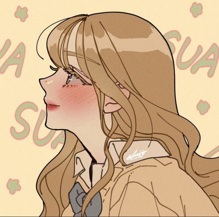 Lgbtq matching profile picture pair titled “Blush Girl Pair”, right side