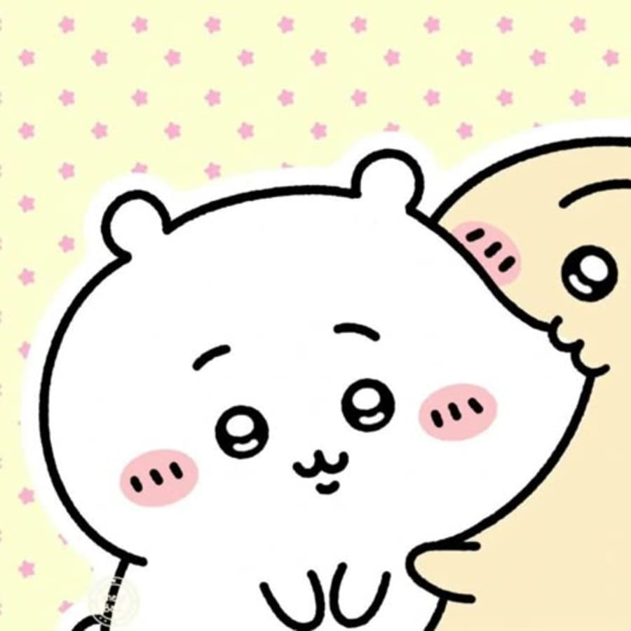 Cute matching profile picture pair titled “Chiikawa Pair”, left side