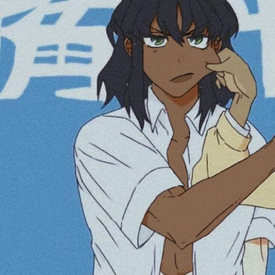 Anime matching profile picture pair titled “Classmates Pinch Pair”, left side