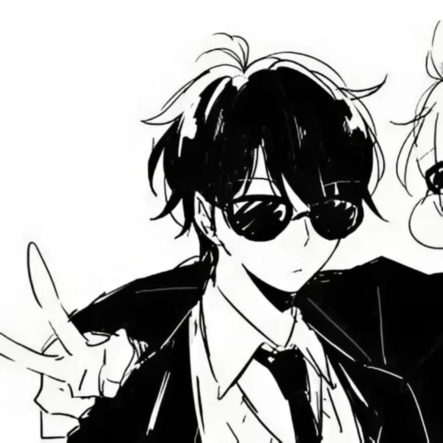 Anime matching profile picture pair titled “Cool Guys Pair”, left side