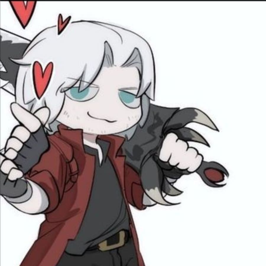 Games matching profile picture pair titled “Dante Vergil Heart Pair”, right side