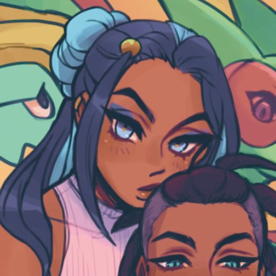 Anime matching profile picture pair titled “Fruit Stand Duo Pair”, left side